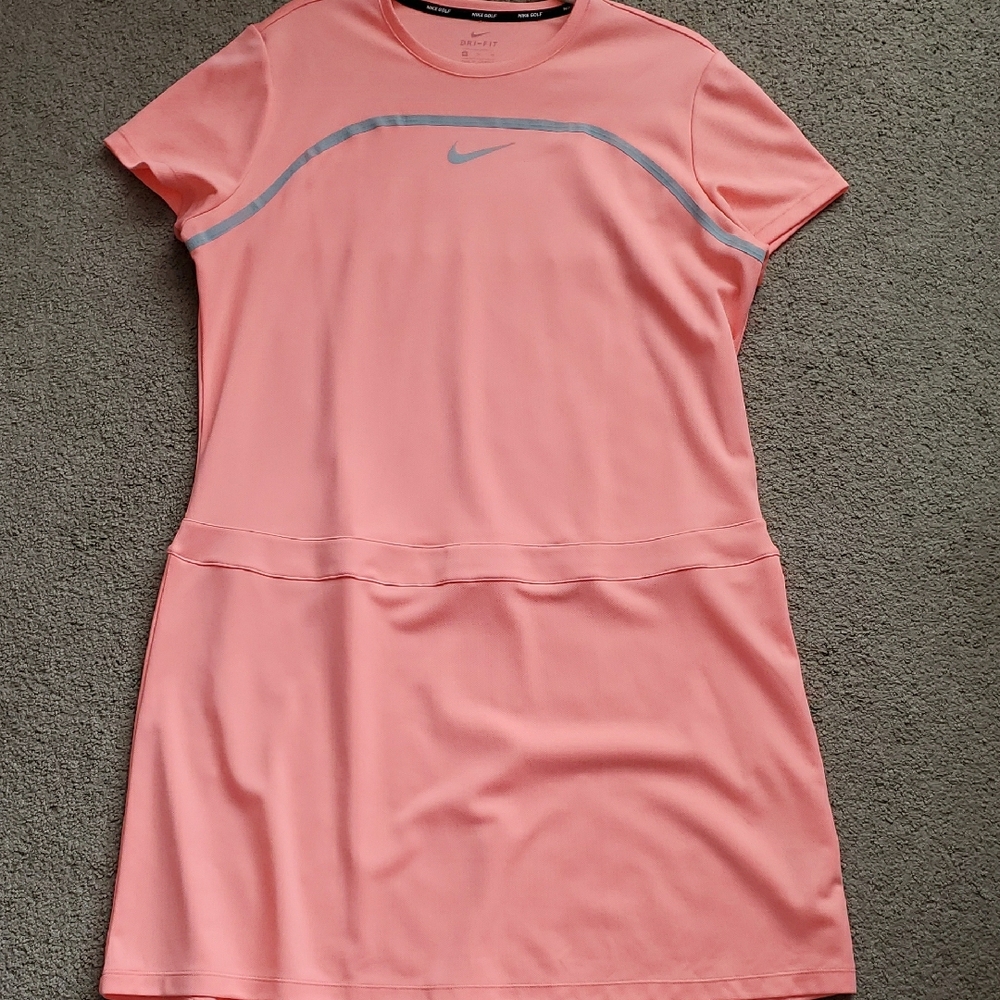 Nike Women's Golf Peach Athletic Dry Fit Mini Dress Size XL - Picture 7 of 14